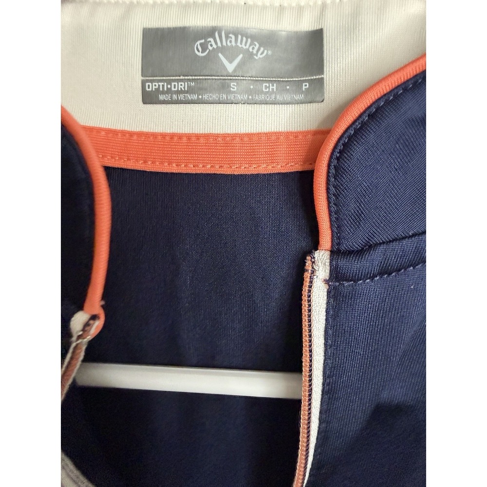 Callaway Opti Dry 1/4 Zip Sleeveless Golf Performance Polo - Picture 4 of 4